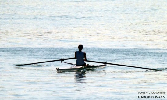 rowing on the Seine © 2013 GABOR KOVACS