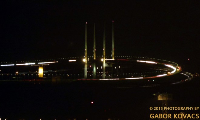Øresund Bridge at night © 2015 PHOTOGRAPHY BY GABOR KOVACS