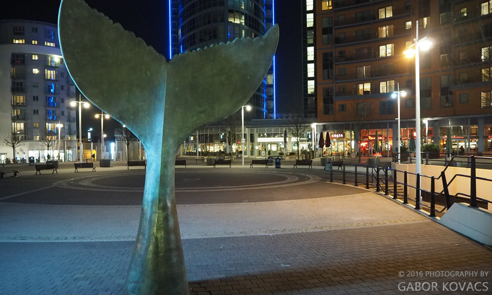 Gunwharf Quays at&nbsp;night