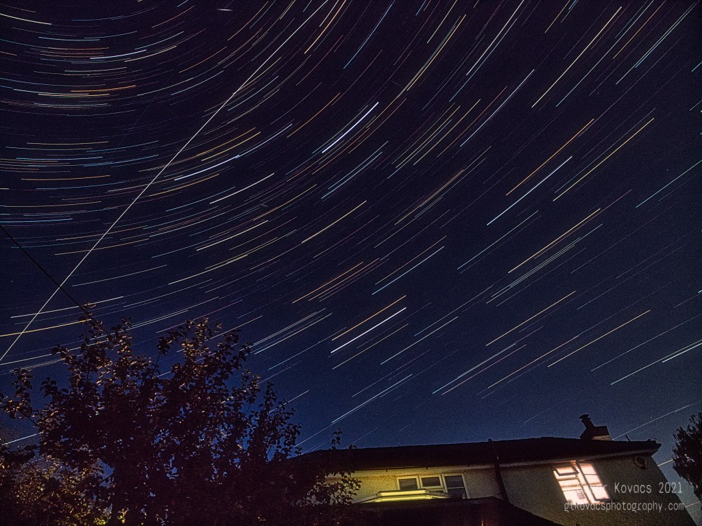 star trails – and the&nbsp;ISS