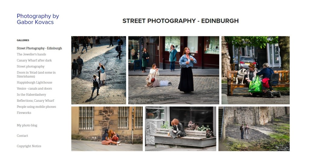 New gallery: Street Photography –&nbsp;Edinburgh