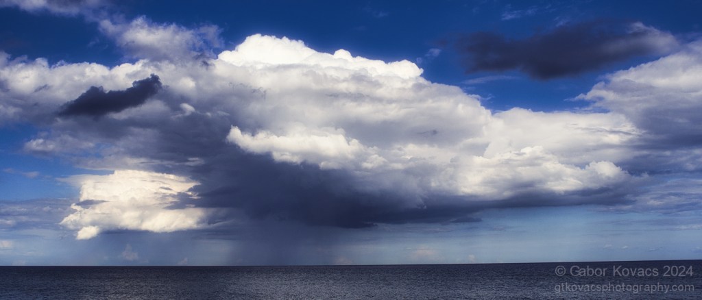 raincloud over the&nbsp;Baltic