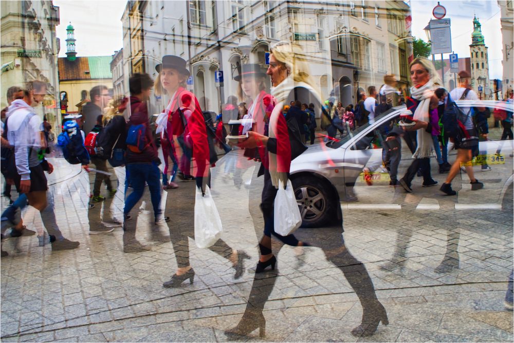 Busy Pedestrian Street,&nbsp;Krakow