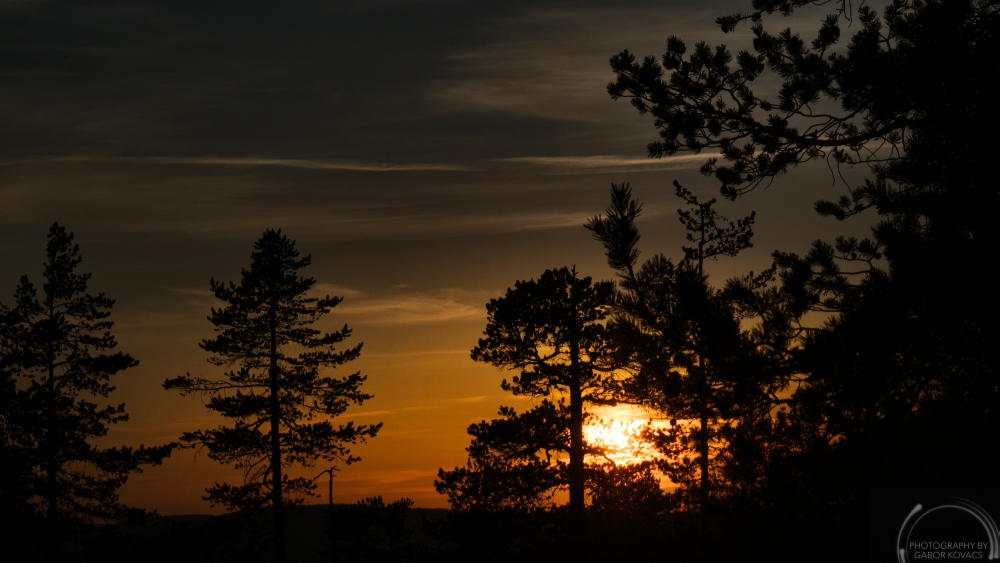 Sunset, near Rovaniemi